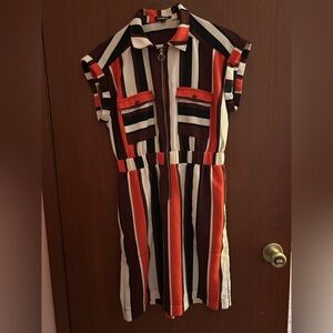 Express Vibrant Striped Dress
